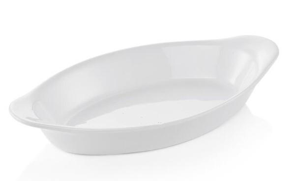 Auflaufformen oval  Porzellan weiß - 31cm x 16cm - 1 Stück